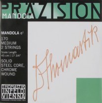 Thomastik-Infeld 170 Mandola Medium Chrome Wound Loop-End E, 2 strings
