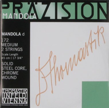 Thomastik-Infeld 172 Mandola Medium Chrome Wound Loop-End D, 2 strings