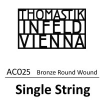 Thomastik-Infeld AC025 Acoustic Bronze Round Wound 3rd (g) .025 Single