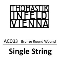 Thomastik-Infeld AC033 Acoustic Bronze Round Wound 4th (d) .033 Single