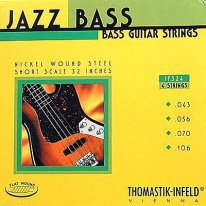 Thomastik-Infeld JF324 Jazz Flat Wound 4 String, Short Scale (43-106)