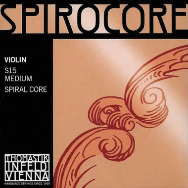 Thomastik-Infeld Set S15 Spirocore Violin 4/4 Med Spiral Core Ball End