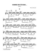 Tisserand | Comme des Etudes, Vol. 2 for solo guitar