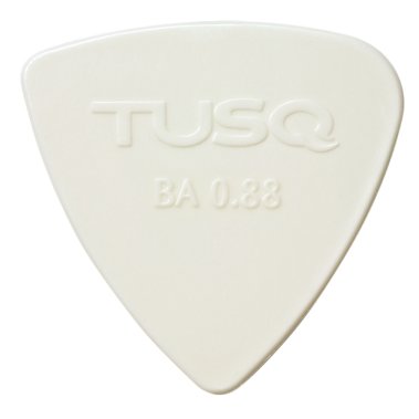 TUSQ Bi-Angle Pick 0.88mm White (Bright), One Pick