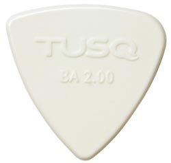 TUSQ Bi-Angle Pick 2mm White (Bright), One Pick