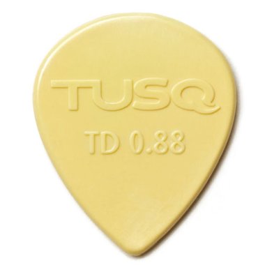 TUSQ Tear Drop Pick 0.88mm Vintage (Warm), One Pick