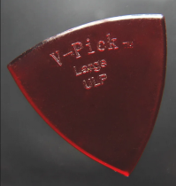 V-Picks Large Ultra Lite Pointed Guitar Pick Ruby Red, .8mm, One Pick