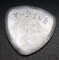 V-Picks Medium Round 2.75mm, One Guitar Pick, Pearly Gates