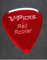 V-Picks Red Rocker Guitar Pick 1.5mm, One Pick