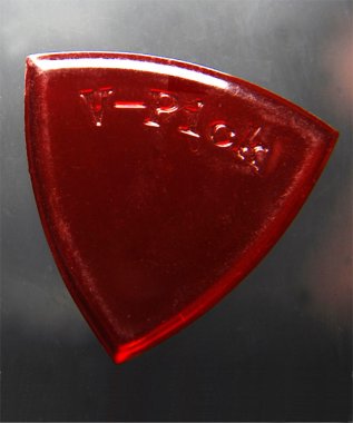 V-Picks Small Pointed Ruby Red 2.75mm, One Guitar Pick