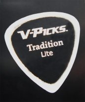 V-Picks Tradition Lite Ghost Rim Guitar Pick 1.5 mm, One Pick