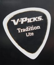 V-Picks Tradition Lite Ghost Rim Guitar Pick 1.5 mm, One Pick