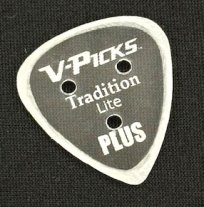 V-Picks Tradition Lite Ghost Rim PLUS Guitar Pick 1.5 mm, One