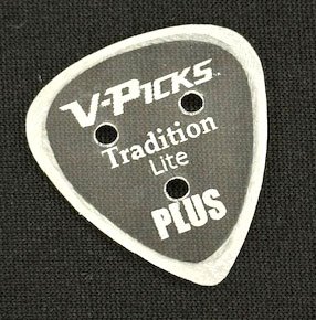 V-Picks Tradition Lite Ghost Rim PLUS Guitar Pick 1.5 mm, One