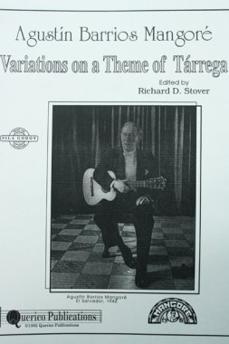 Variations on a Theme of Tarrega solo guitar | Agustin Barrios Mangore