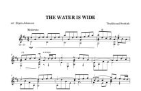Various arr. by Johanson | The Water is Wide for solo guitar