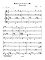 Various arr. by Levesque | Partons, la mer est belle for 4 guitars