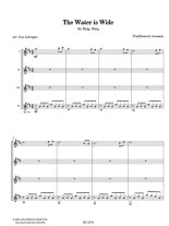 Various Arr. by Levesque | The Water is Wide for 4 guitars