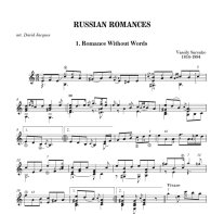 Various Arr. Jacques | Russian Romances for solo guitar