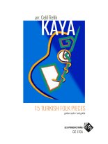 Various Composers arr by Kaya | 15 Turkish Folk Pieces for solo guitar