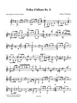 Velasquez arr. by Lima | Folha d'Album No. 2 / Valse mignonne for solo guitar