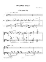 Viloteau | Two Lost Songs for voice and 2 guitars