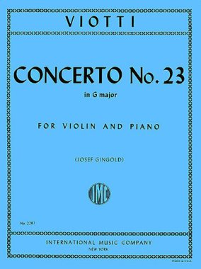 Viotti | Concerto No. 23 in G major for violin and piano