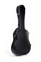 Visesnut Premiere 1 Adjustable Dreadnought Guitar Case, Solid Black