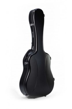 Visesnut Premiere 1 Adjustable Dreadnought Guitar Case, Solid Black
