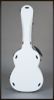 Visesnut Premiere 1 Adjustable Hard Shell Classical Guitar Case, Gloss White