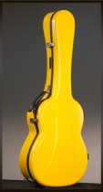 Visesnut Premiere 1 Adjustable Hard Shell Classical Guitar Case, Lemon Yellow