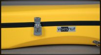 Visesnut Premiere 1 Adjustable Hard Shell Classical Guitar Case, Lemon Yellow