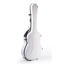 Visesnut Premiere 1 Adjustable Hard Shell Classical Guitar Case, Winter White