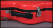 Visesnut Premiere 1 Adjustable Hard Shell Classical Guitar Case, Scarlet Red