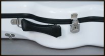 Visesnut Premiere 1 Adjustable Hard Shell Classical Guitar Case, Gloss White