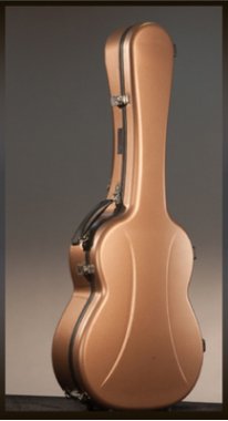 Visesnut Premiere 1 Adjustable Hard Shell Classical Guitar Case, Copper Bronze