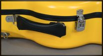 Visesnut Premiere 1 Adjustable Hard Shell Classical Guitar Case, Lemon Yellow