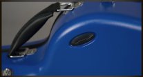 Visesnut Premiere 1 Adjustable Hard Shell Classical Guitar Case, Royal Blue