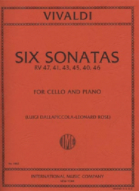 Vivaldi | Six Sonatas RV 47, 41, 43, 45, 40, 46 for cello and piano