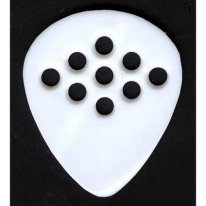 Wegen Picks BG140 9 Hole Bluegrass Pick RightHand White 1.40mm, One Pick