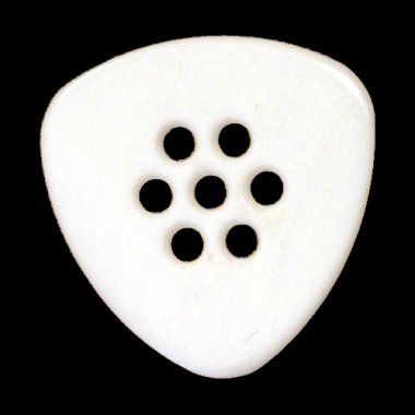 Wegen Picks BN100 Rounded Triangle Rt Hand Pick White 1.00mm, One Pick