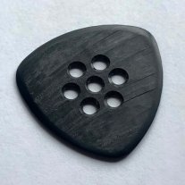 Wegen Picks BN120B Rounded Triangle Rt Handed Black 1.20mm, One Pick