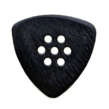 Wegen Picks TF100B Triangular Right Handed Pick Black 1.00mm, One Pick