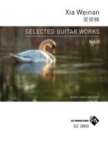 Weinan | Selected Guitar Works, vol. 1 for solo guitar