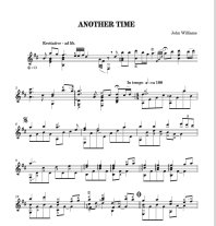 Williams | Another Time for solo guitar