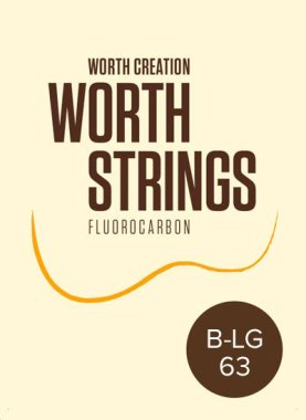 Worth Ukulele Strings Brown Fluoro-Carbon B-LG 63 inch, Low-G single