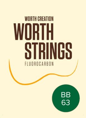 Worth Ukulele Strings Brown Fluoro-Carbon Baritone Uke 63 inch