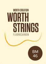 Worth Ukulele Strings Brown Fluoro-Carbon Medium BM 46 inch, Full Set