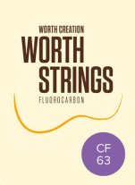 Worth Ukulele Strings Clear Fluoro-Carbon Fat CF 63 inch, Full Set