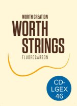Worth Ukulele Strings Clear Fluoro-Carbon Hard EX Low-G, CD-LGEX 46 in